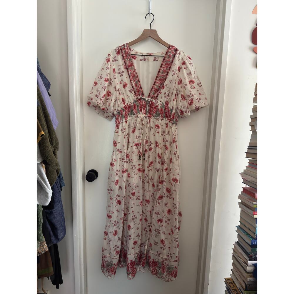 BEAUTIFUL Free People - Lysette maxi dress L - cottagecore dream frock - Picture 15 of 16